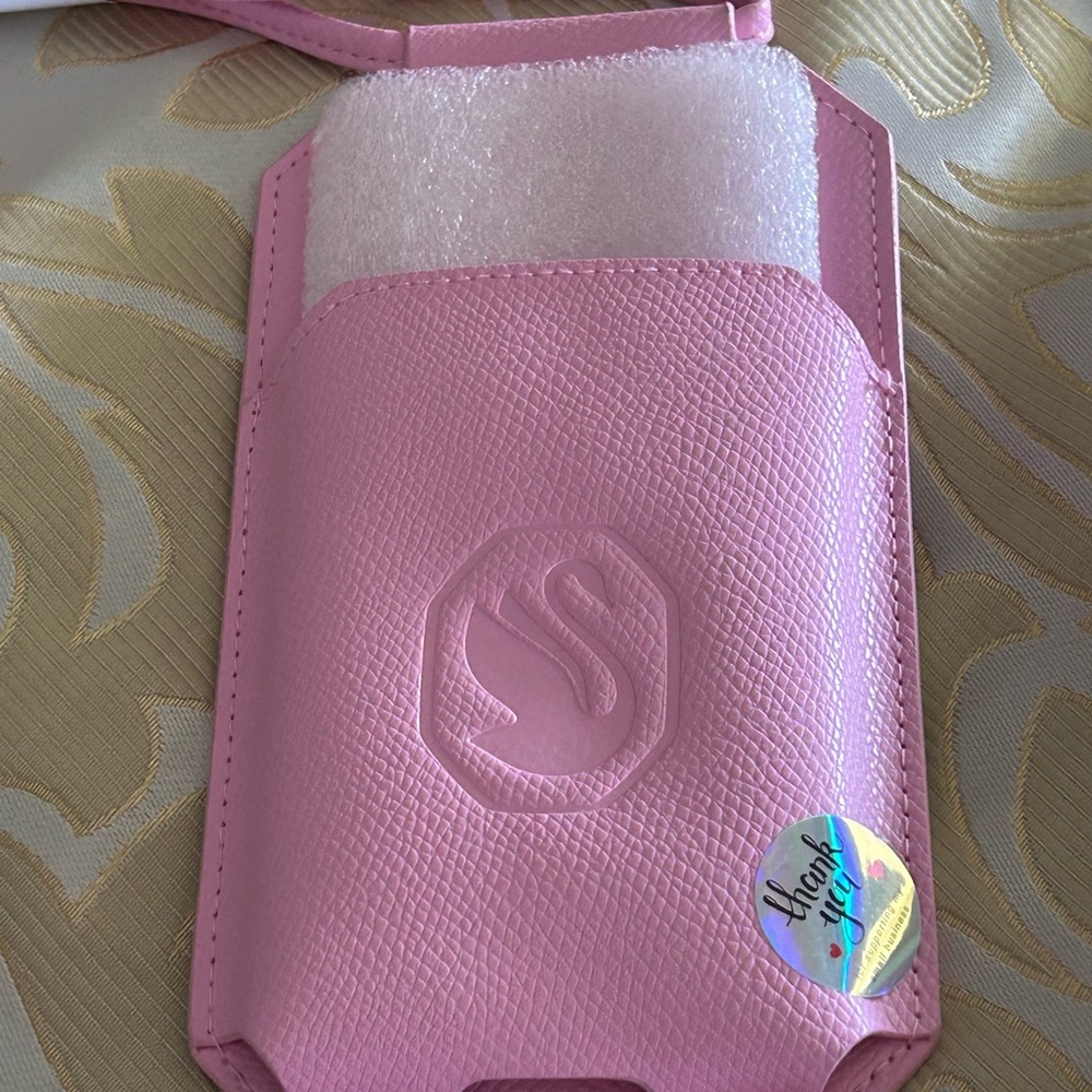 Swarovski Pink Holster Clip with Embossed Detailing